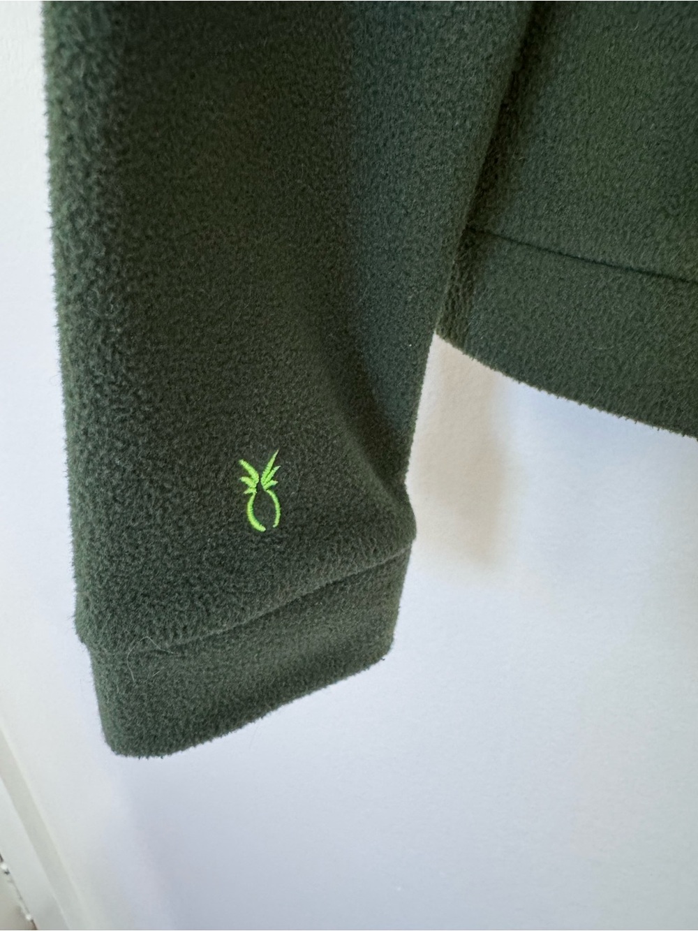 Dudley Stephens Park Slope Vello Fleece Top Green size Medium - Picture 3 of 5